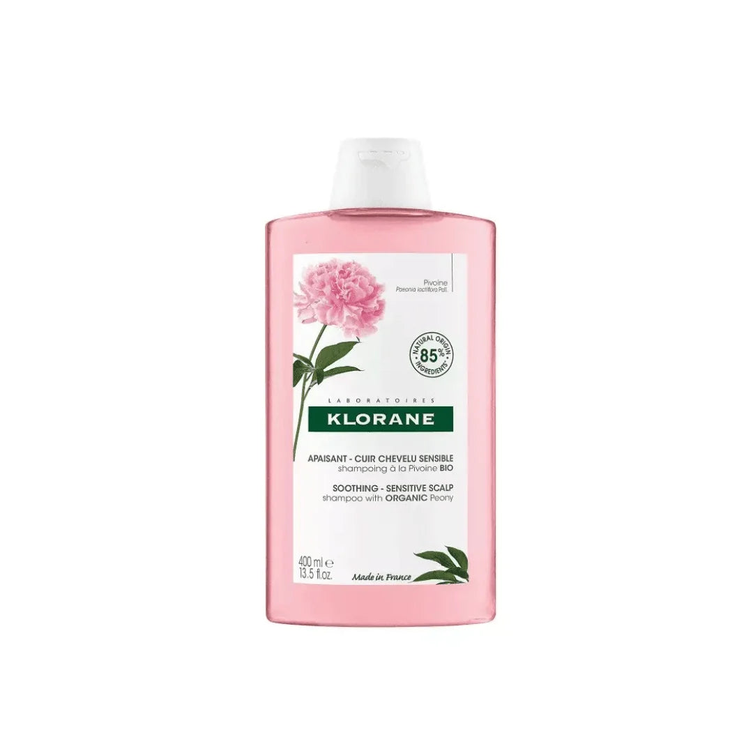 KLORANE Shampoing Apaisant à la Pivoine pour Cuir Chevelu Sensible 400 ml