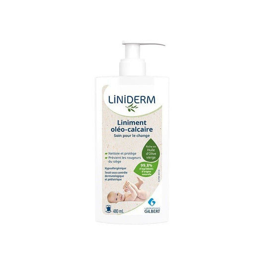 Liniderm Liniment Oléo-Calcaire avec Pompe – 480 ml