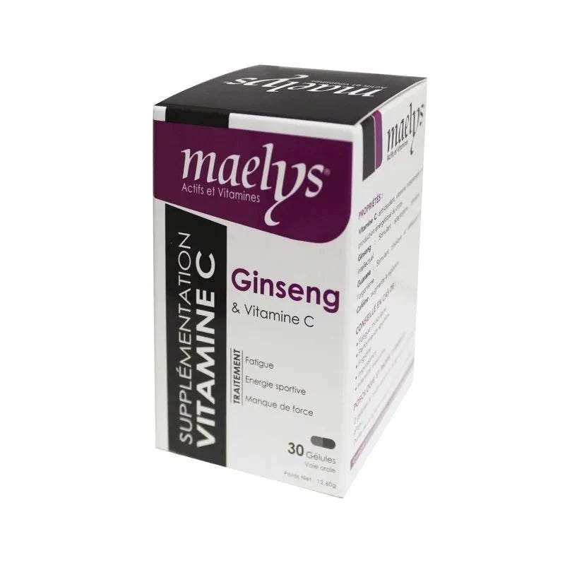 Maelys Ginseng et Vitamine C - 30 Gélules