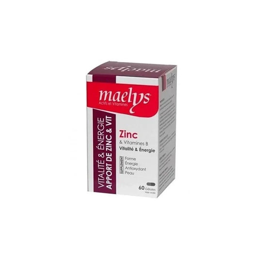 Maelys Zinc et Vitamines B - 60 Gélules