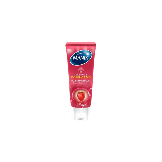 Manix Gel de Massage Gourmand Fraise - 200ml