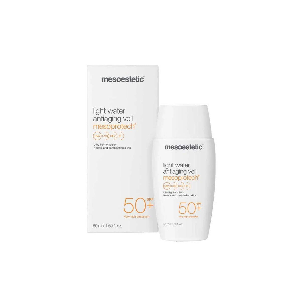 Mesoestetic Mesoprotech Light Water Veil SPF50+ Anti-Âge 50ml