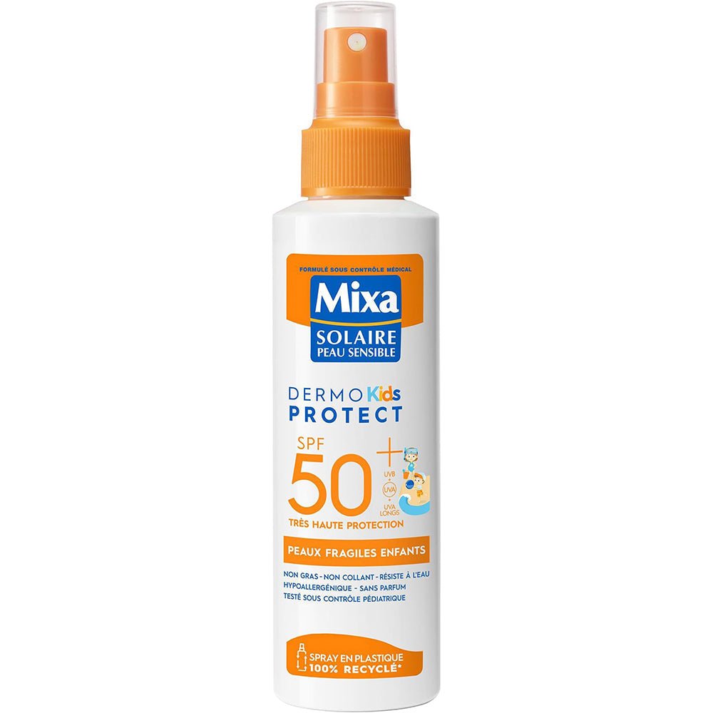 MIXA Solaire Spray Enfant Peaux Sensibles SPF50+ 150ML