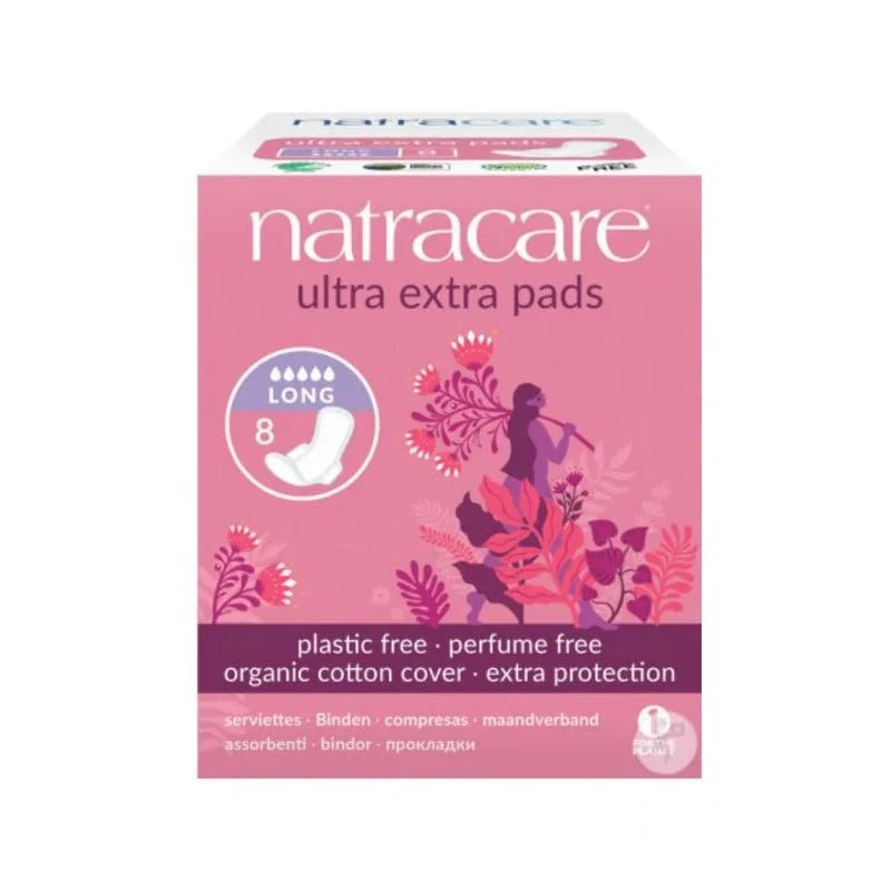 Natracare Serviettes Hygiéniques Ultra Extra Long 8 Unités