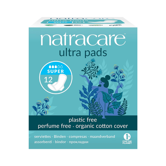 Natracare Serviettes Hygiéniques Ultra Super avec Ailettesx12