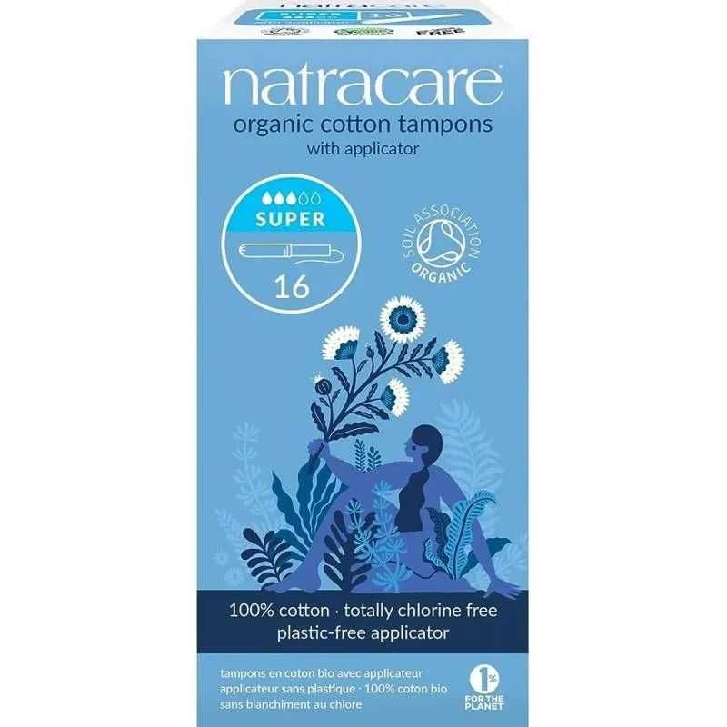 Natracare Tampons Bio Super avec Applicateur - 16 Unités