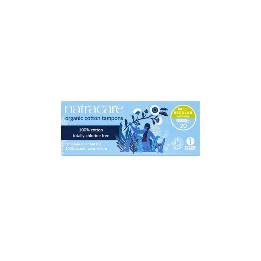 Natracare Tampons Réguliers Sans Applicateur - Coton Bio - 20 Unités