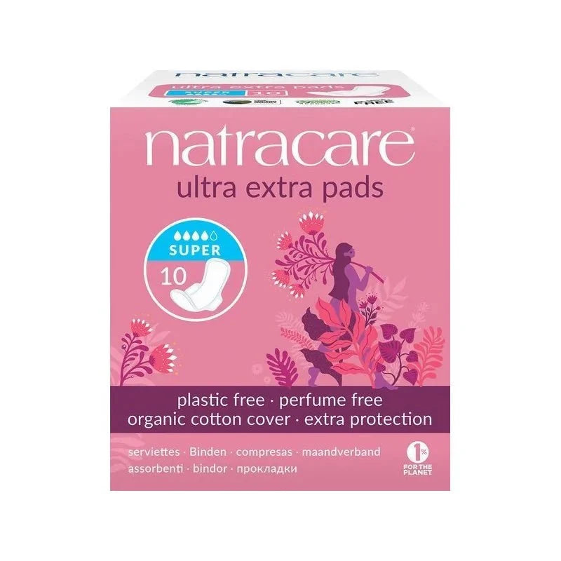 Natracare Ultra Extra Serviettes Hygiéniques Super