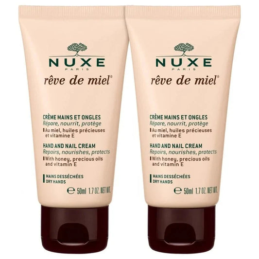 NUXE Rêve de Miel Crème Mains et Ongles 2x50ml