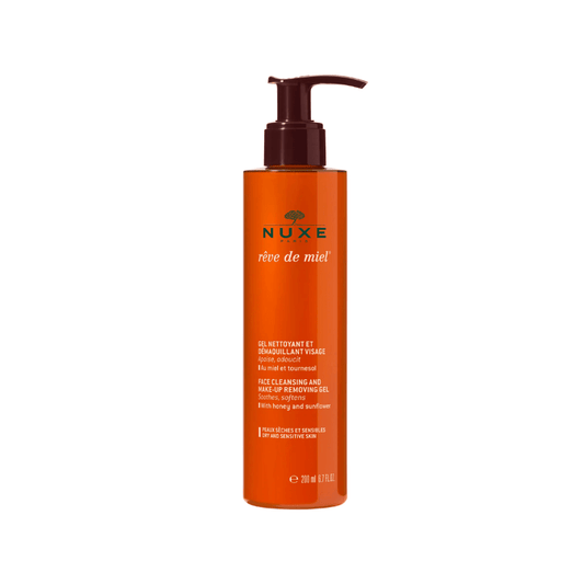 Nuxe Rêve de Miel Gel Nettoyant et Démaquillant Visage 200 ml