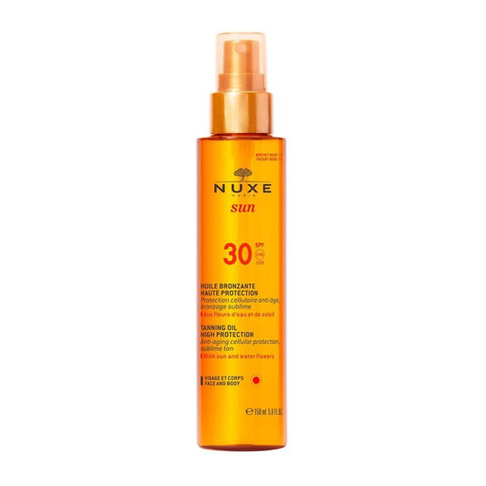NUXE SUN Huile Bronzante SPF 30 Visage et Corps 150ml