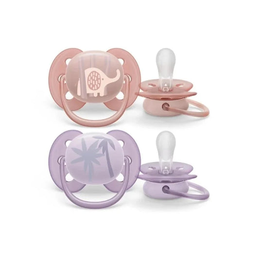 Philips Avent Sucette Ultra Soft 0-6 Mois - Pack de 2