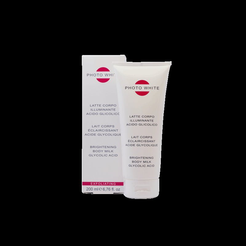 Photo White Lait Corps Éclaircissant à l’Acide Glycolique 200ml