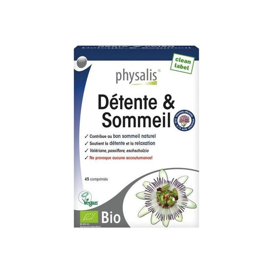 Physalis Détente & Sommeil Bio - 45 Comprimés