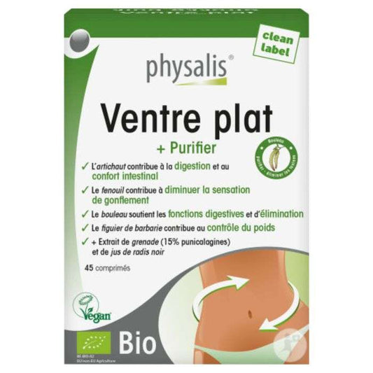 Physalis Ventre Plat Bio + Purifier - 45 Comprimés