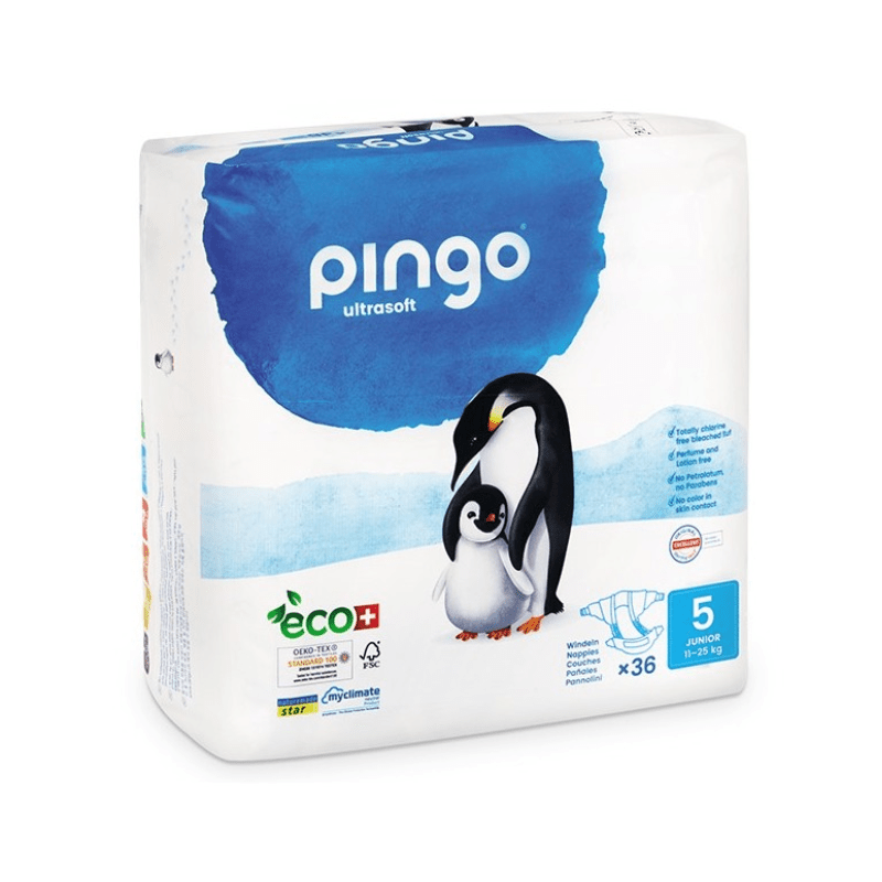 Pingo Couches Écologiques Junior Taille 5 (11-25kg) - 36 Pièces