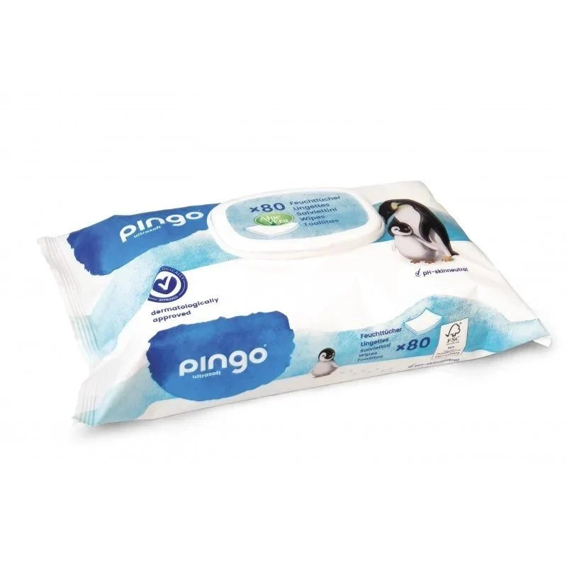 Pingo Lingettes Écologiques Ultra Soft à l'Aloe Vera - 80 Pièces