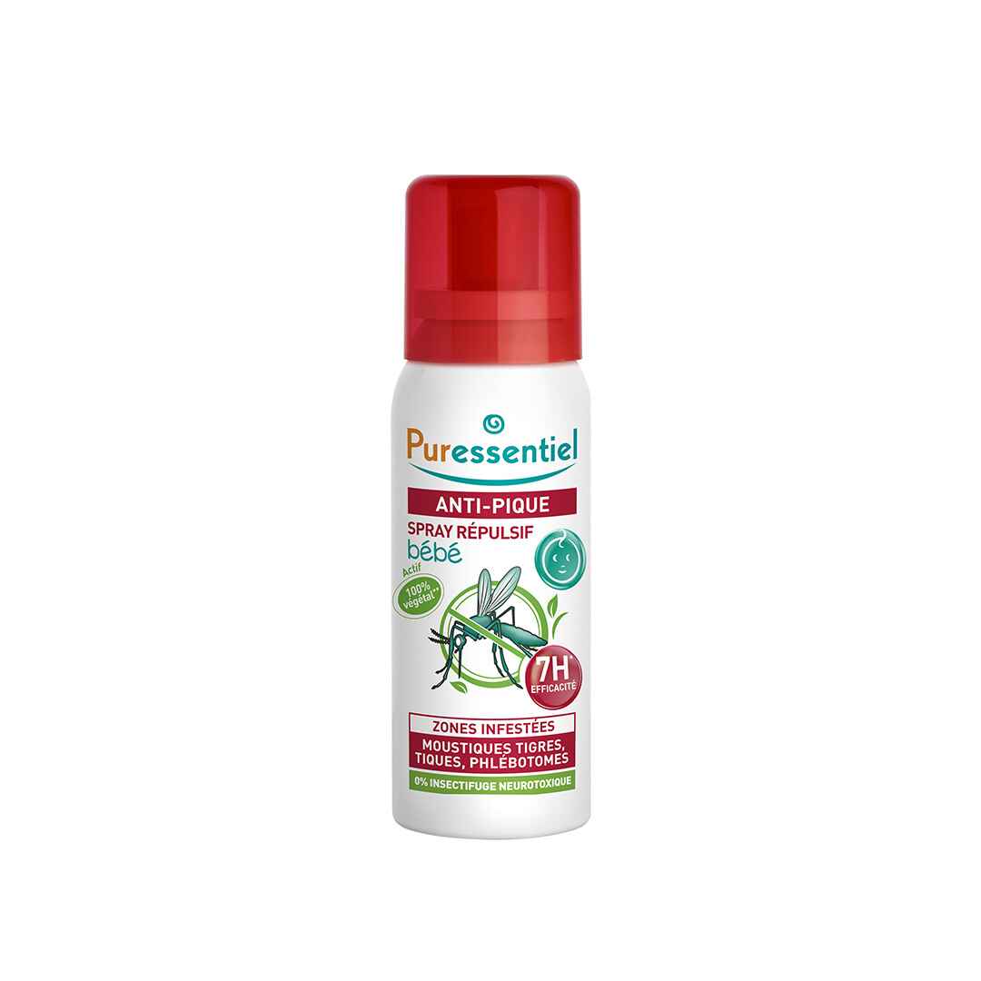 Puressentiel Anti-Moustique Spray Répulsif Bébé 60ml