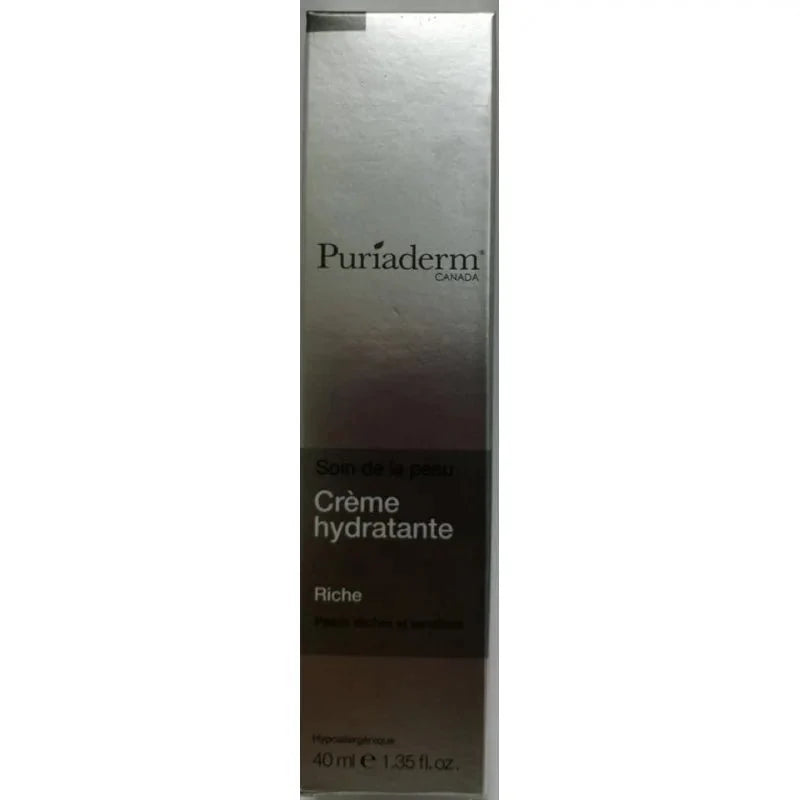 Puriaderm Crème Hydratante Riche 40ml