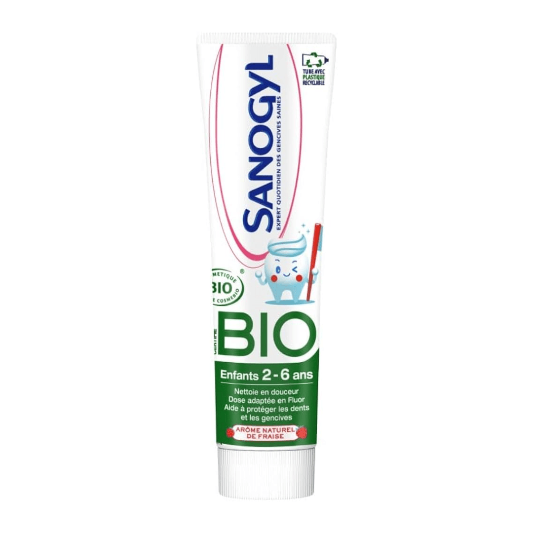 Sanogyl Dentifrice Bio Enfants Fraise 2-6 Ans 50ml