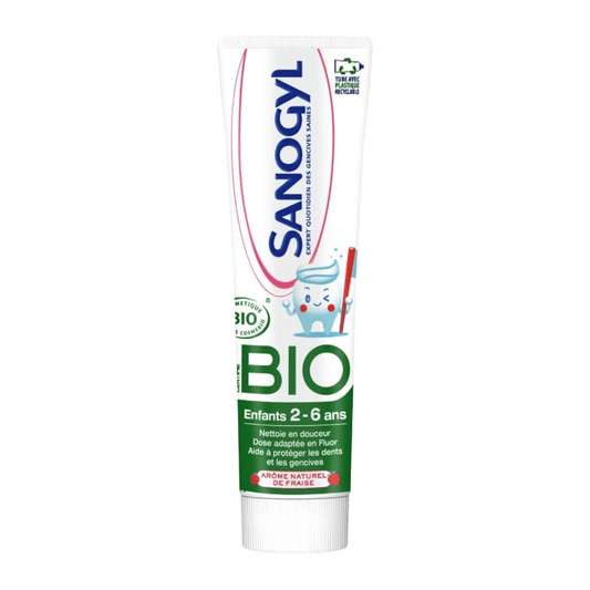 Sanogyl Dentifrice Bio Enfants Fraise 2-6 Ans 50ml