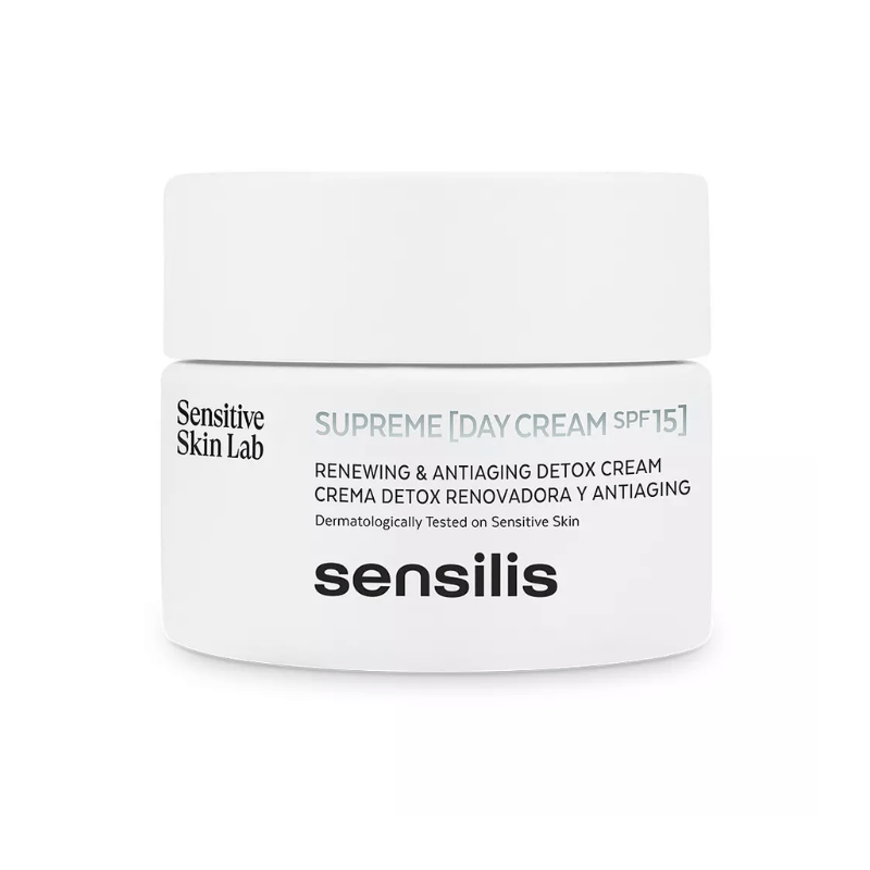 Sensilis Supreme Renewal Detox Day Cream SPF15 - Crème de Jour Anti-Âge 50ml
