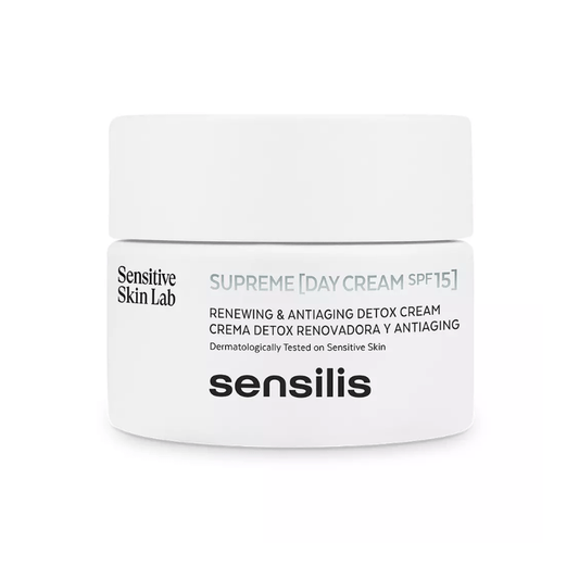 Sensilis Supreme Renewal Detox Day Cream SPF15 - Crème de Jour Anti-Âge 50ml