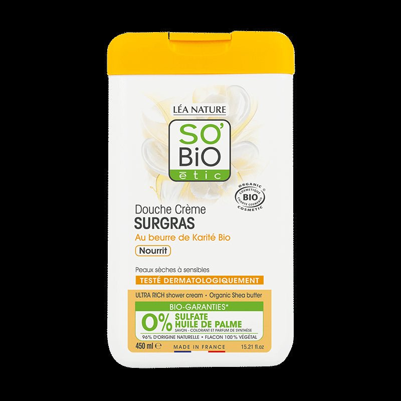 So Bio Douche Crème Surgras au Beurre de Karité Bio - 450ml