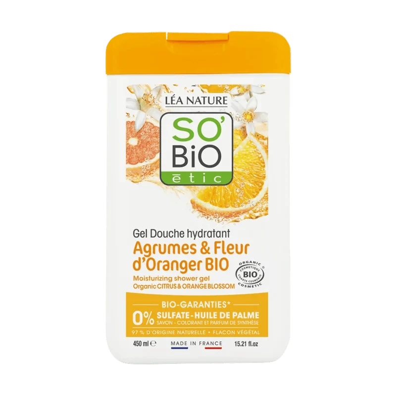 So Bio Gel Douche Agrumes et Fleur d'Oranger 450ml