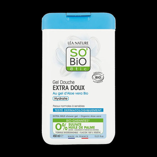 So Bio Gel Douche Extra Doux à l'Aloe Vera Bio 450ml