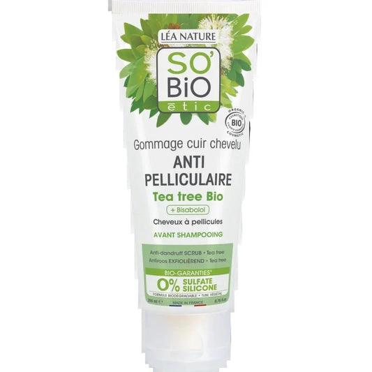 So Bio Gommage Cuir Chevelu Anti-Pelliculaire au Tea Tree Bio - 200ml