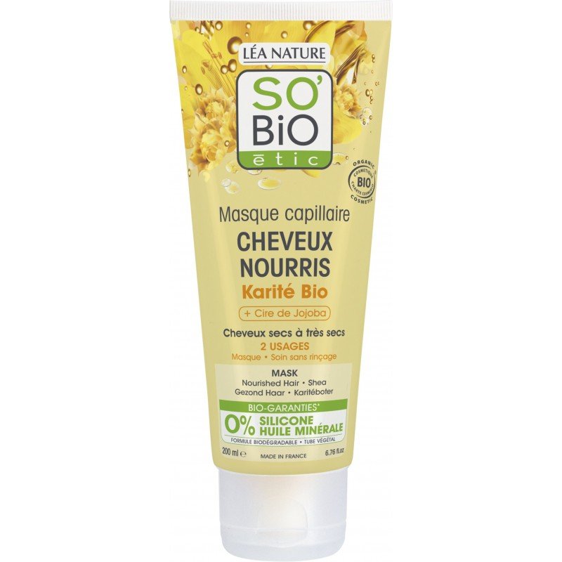 So Bio Masque Capillaire au Karité Bio et Cire de Jojoba