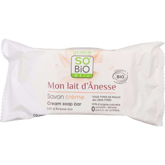 So Bio Savon Crème Bloc au Lait d'Ânesse 100g