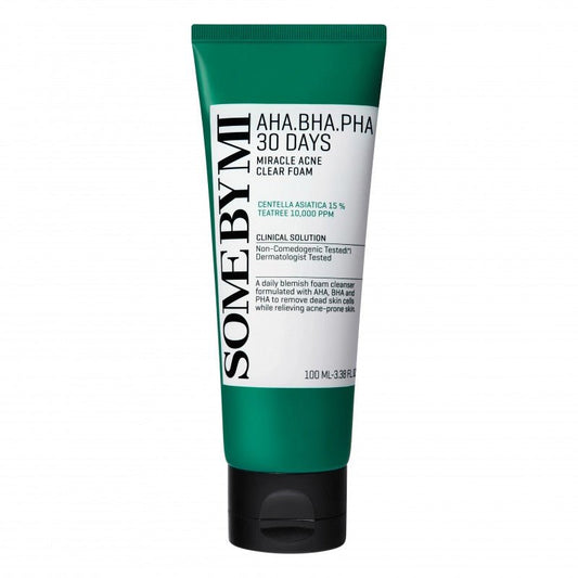 SOME BY MI 30 Days Miracle AHA BHA PHA Acne Clear Foam