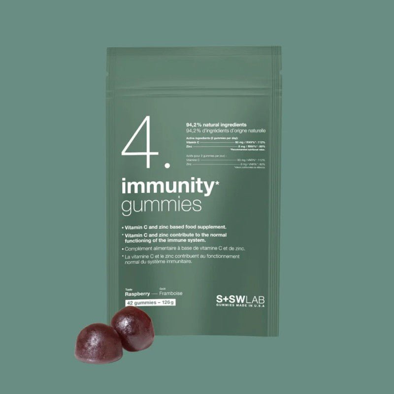 S+SWLAB 4 Immunity Gummies à la Framboise