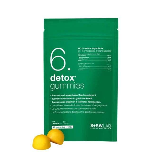 S+SWLAB 6 Detox Gummies Goût Citron