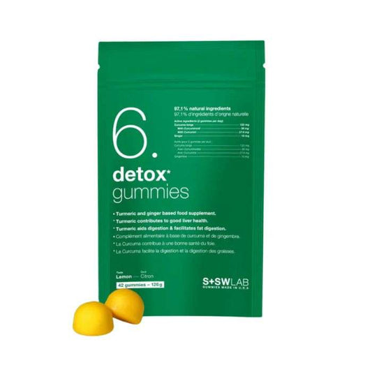 S+SWLAB 6 Detox Gummies Goût Citron