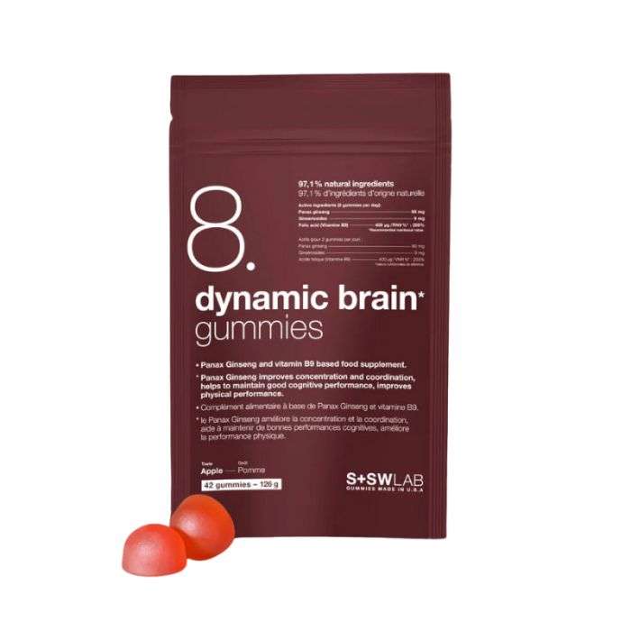 S+SWLAB 8 Dynamic Bran Gummies Goût Pomme