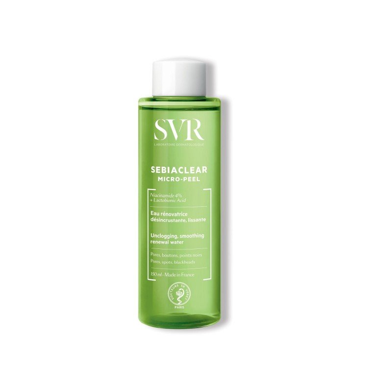 SVR Sebiaclear Micro-Peel Eau Rénovatrice Désincrustante Lissante 150ml