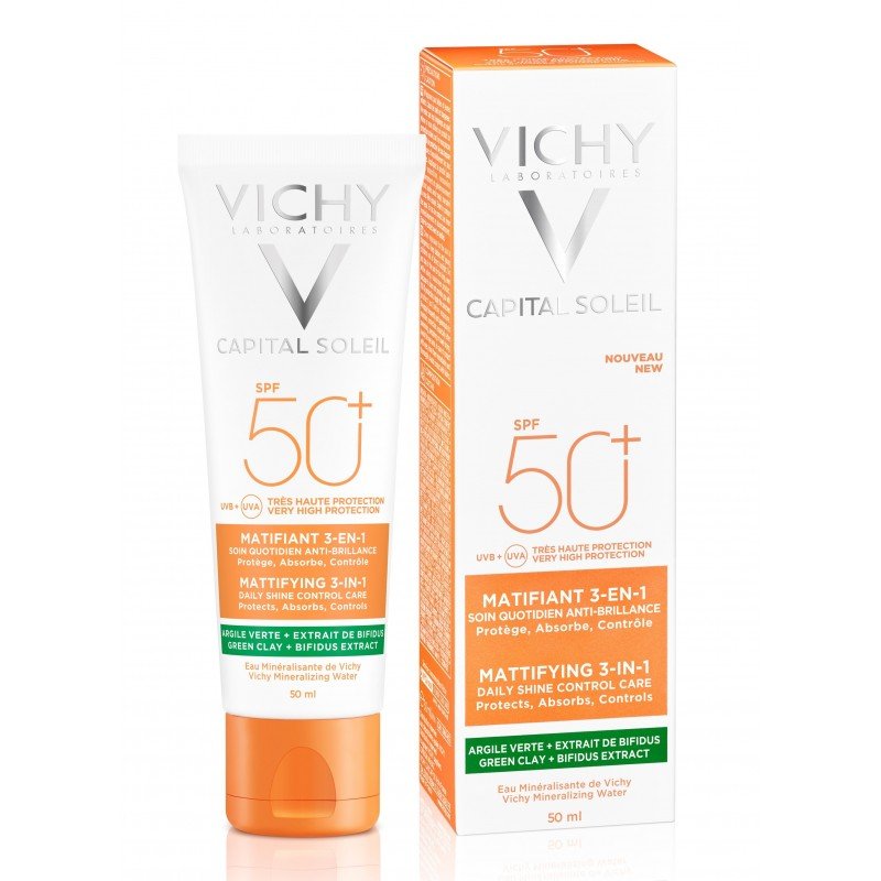 Vichy Capital Soleil Matifiant 3en1 Crème Solaire SPF50+