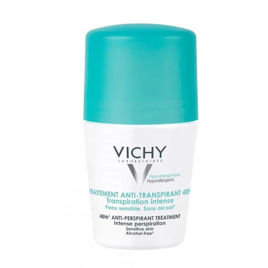 Vichy Déodorant Anti-Transpirant Intense 48H Roll-On - Peau Sensible 50ml