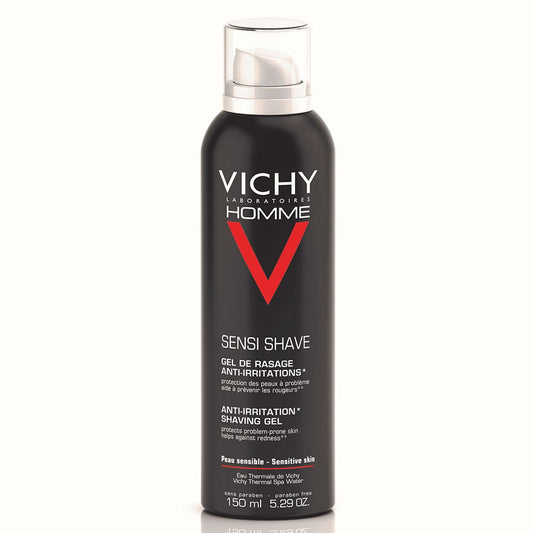 Vichy Homme Gel de Rasage Anti-Irritations pour Peaux Sensibles 150ml