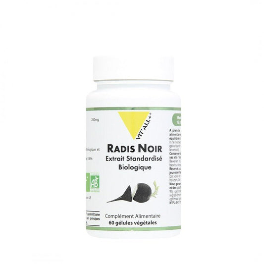 Vitall+ Bio Extrait de Radis Noir 250 mg - 60 Gélules