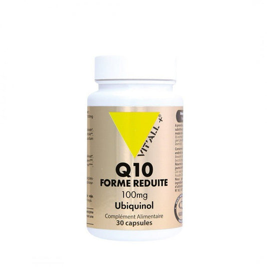 VITALL+ Co-Enzyme Q10 Réduit 100mg – Ubiquinol 30 Capsules