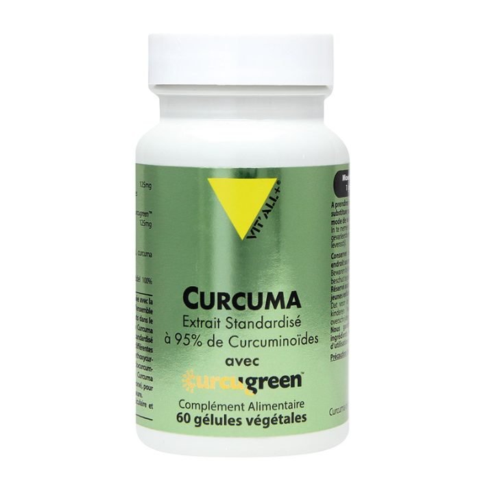 Vitall+ Curcuma Extrait Standardisé Curcugreen 60 Gélules