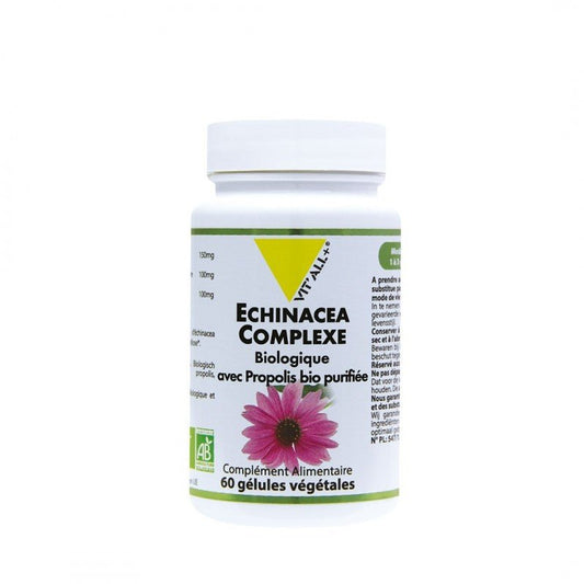 VITALL+ Echinacea Complexe Bio avec Propolis - 60 Gélules