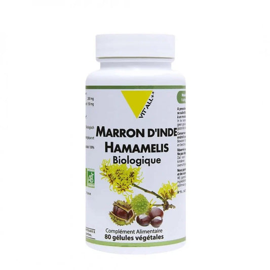 VITALL+ Marron d'Inde & Hamamelis Bio - 80 Gélules