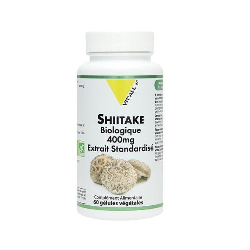 VITALL+ Shiitake Biologique 400 mg - 60 Gélules